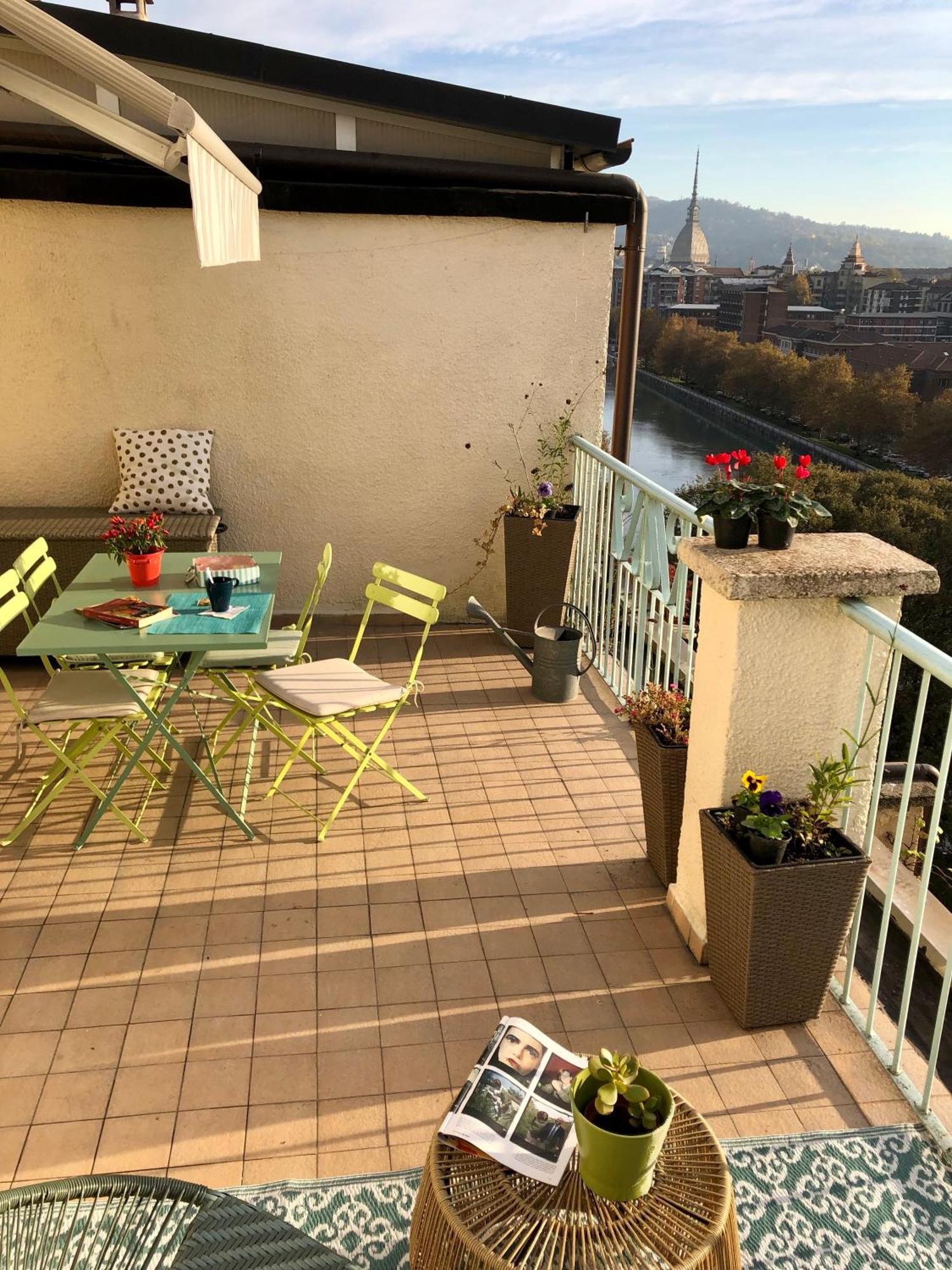 Апартаменти Attico Ellen Terrazza Con Vista Турин Екстер'єр фото